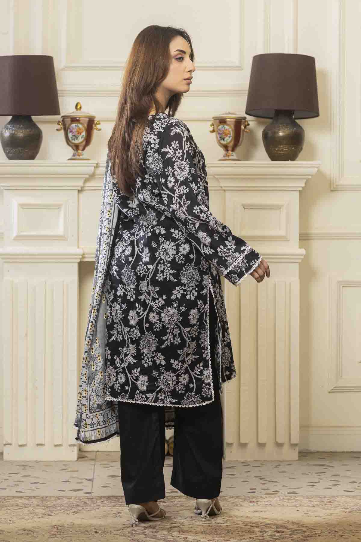 3 PC Printed Lawn Suit