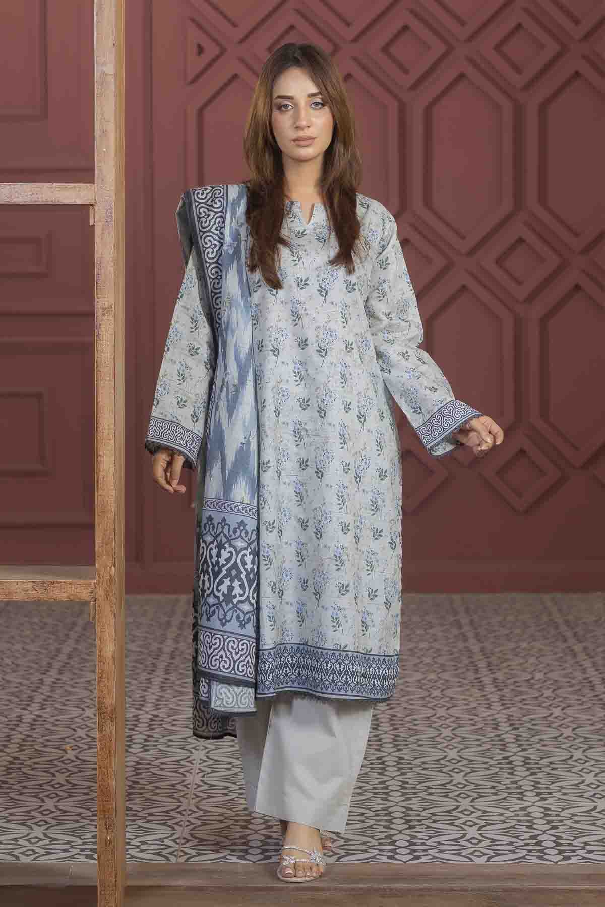 3 PC Brossia Lawn Suit