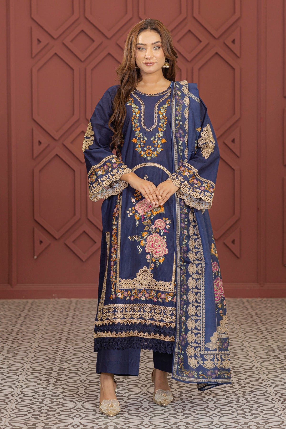 3 PC Doria Cotton Suit