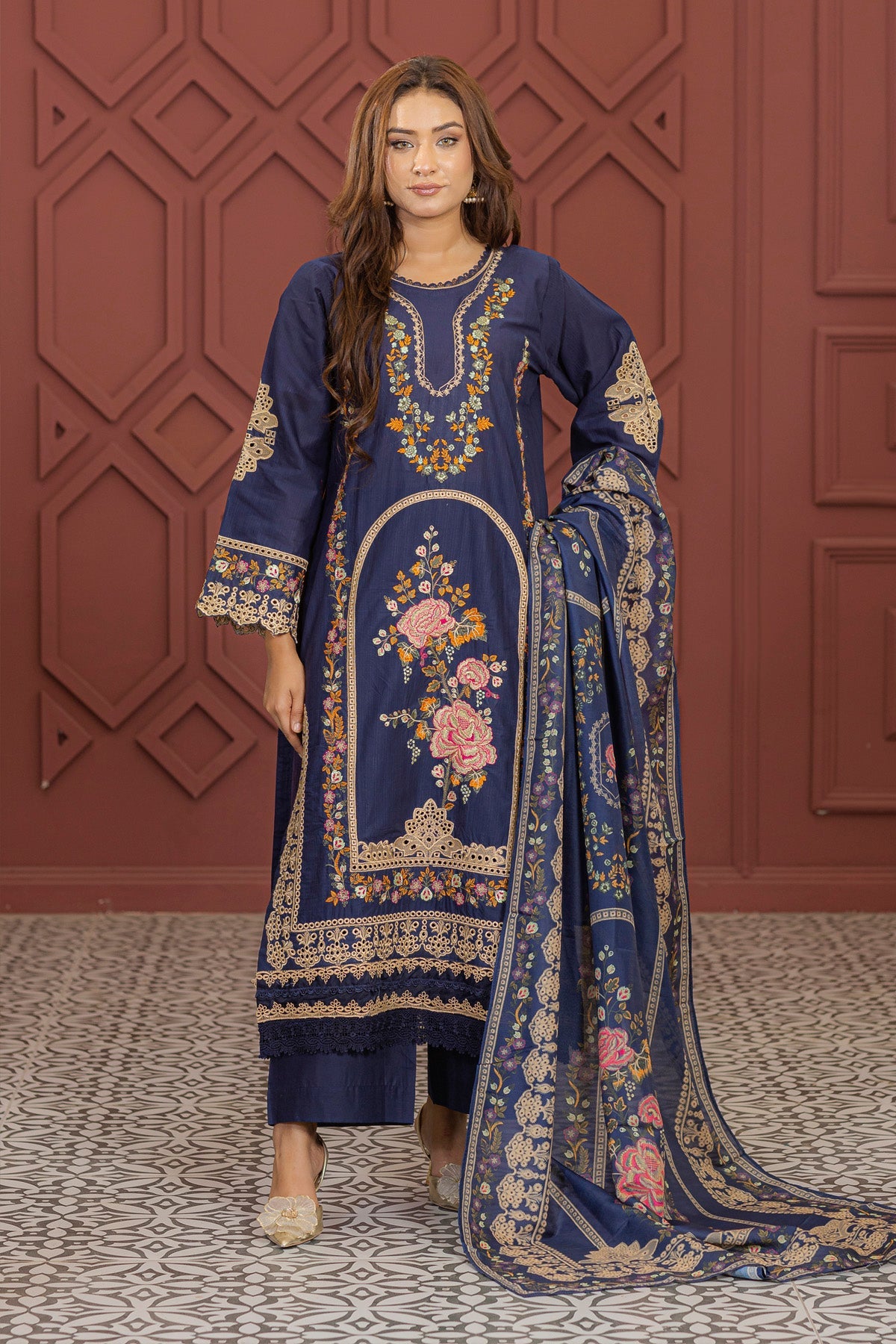 3 PC Doria Cotton Suit