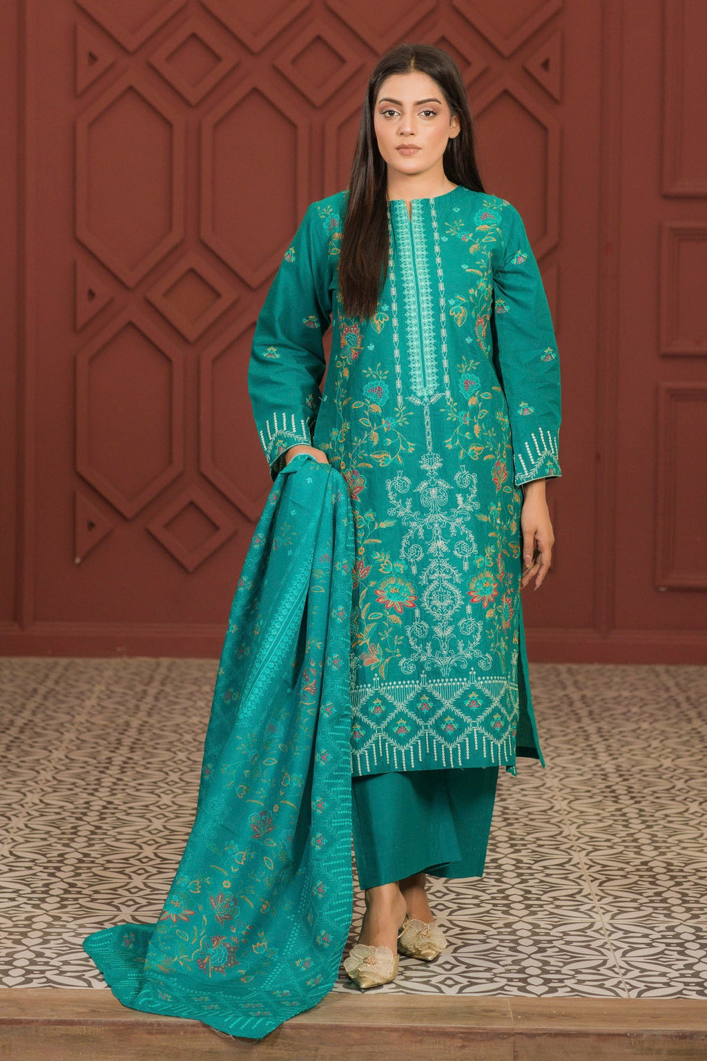 3 PC Lawn Karhai Suit