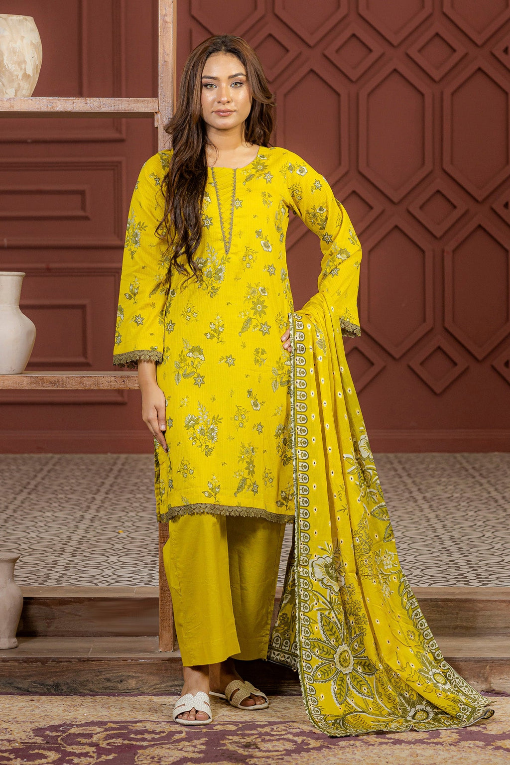 3 PC Printed Lawn Suit