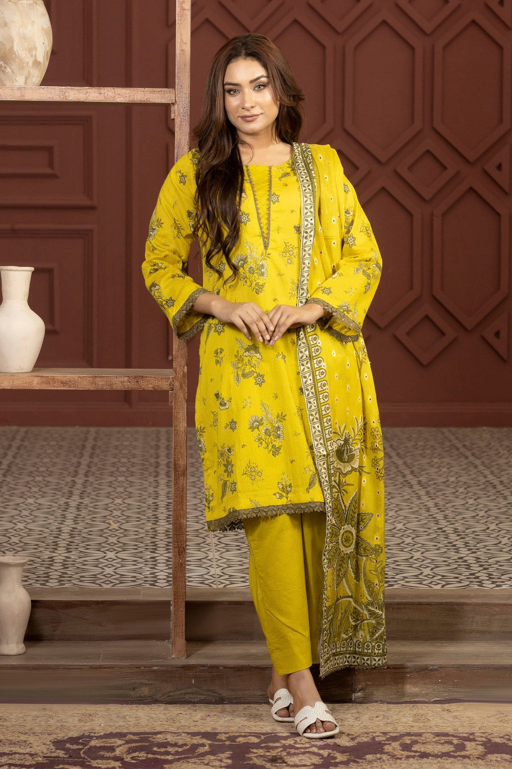 3 PC Printed Lawn Suit