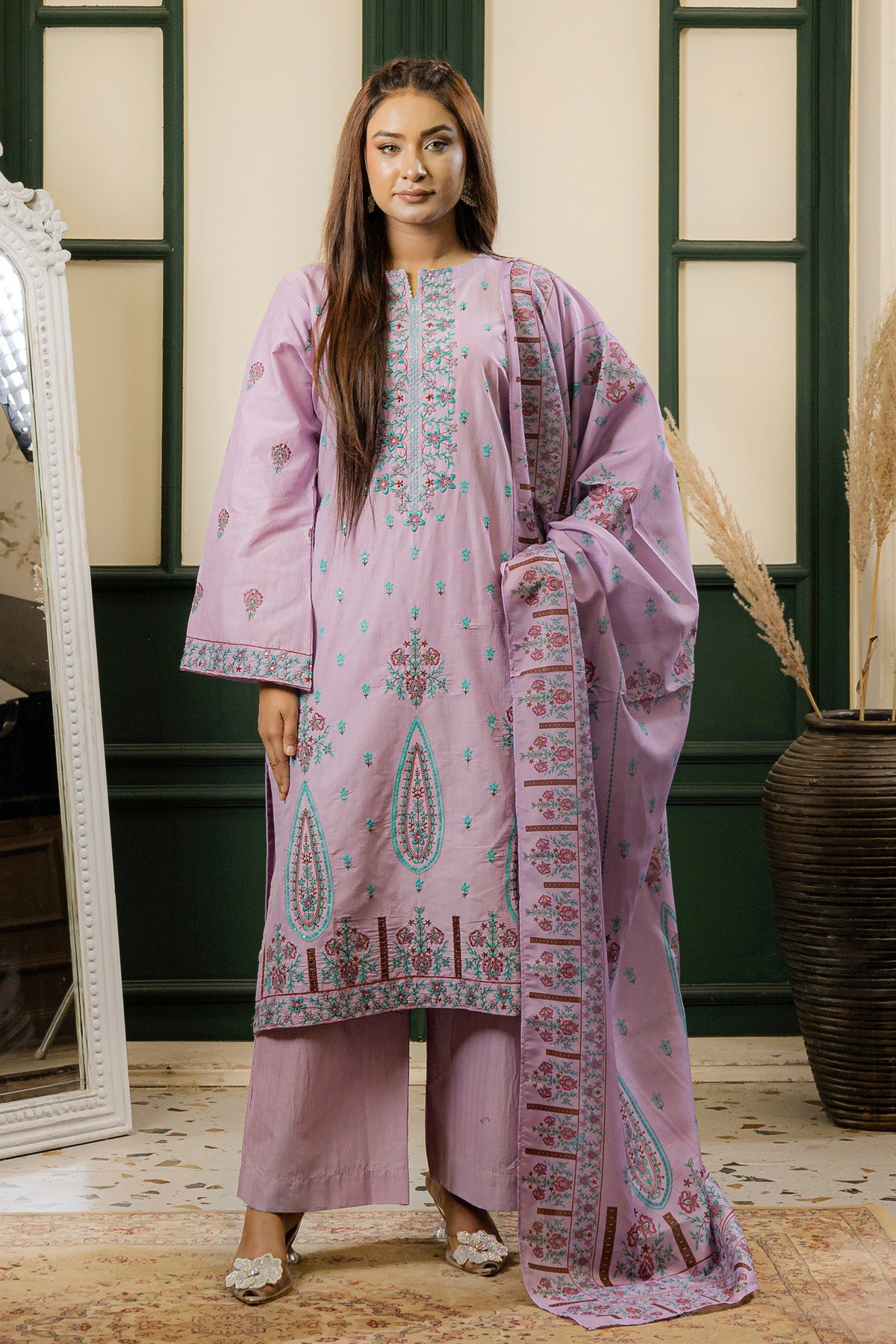 3 PC Doria Cotton Suit