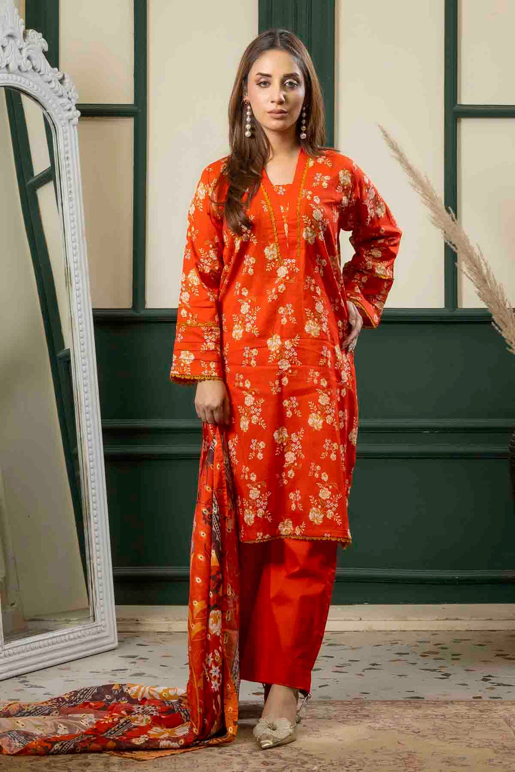 3 PC Printed Lawn Suit