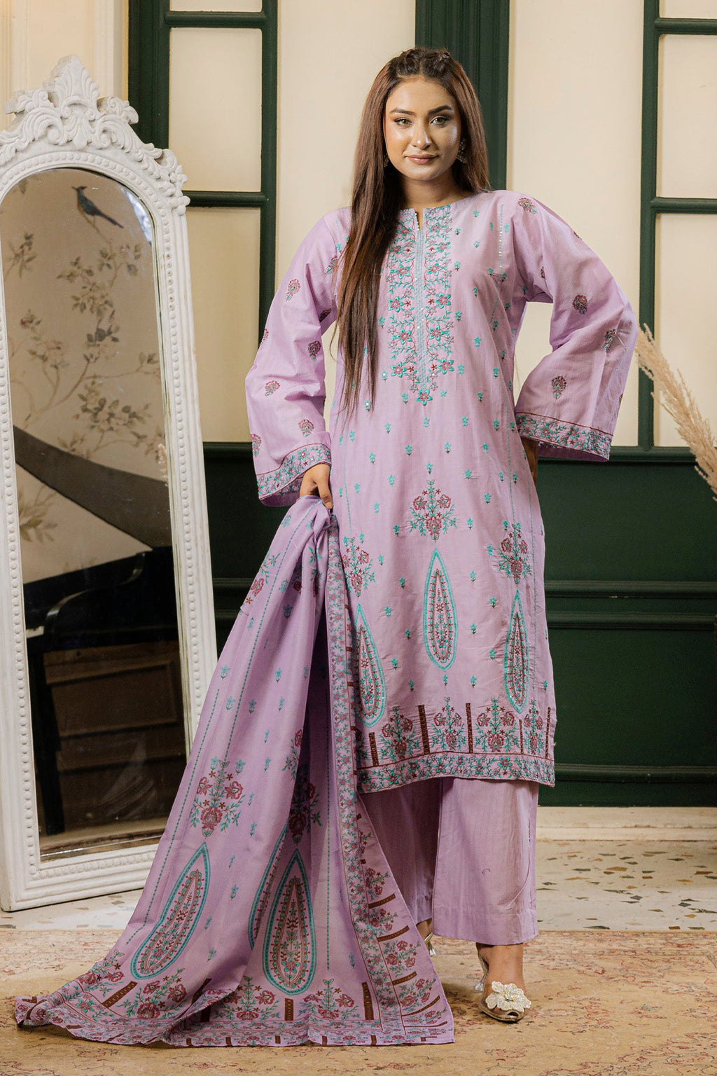 3 PC Doria Cotton Suit