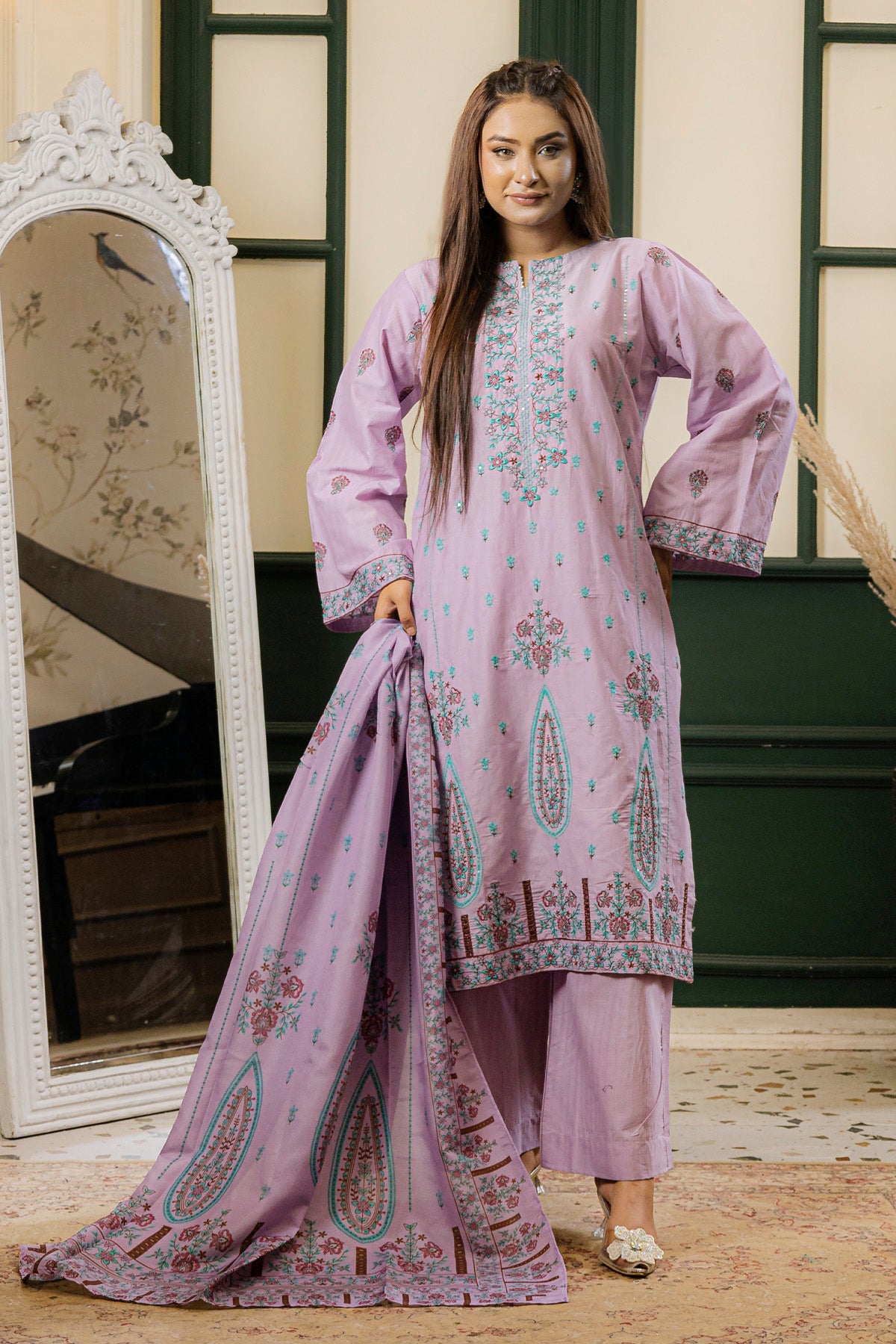 3 PC Doria Cotton Suit