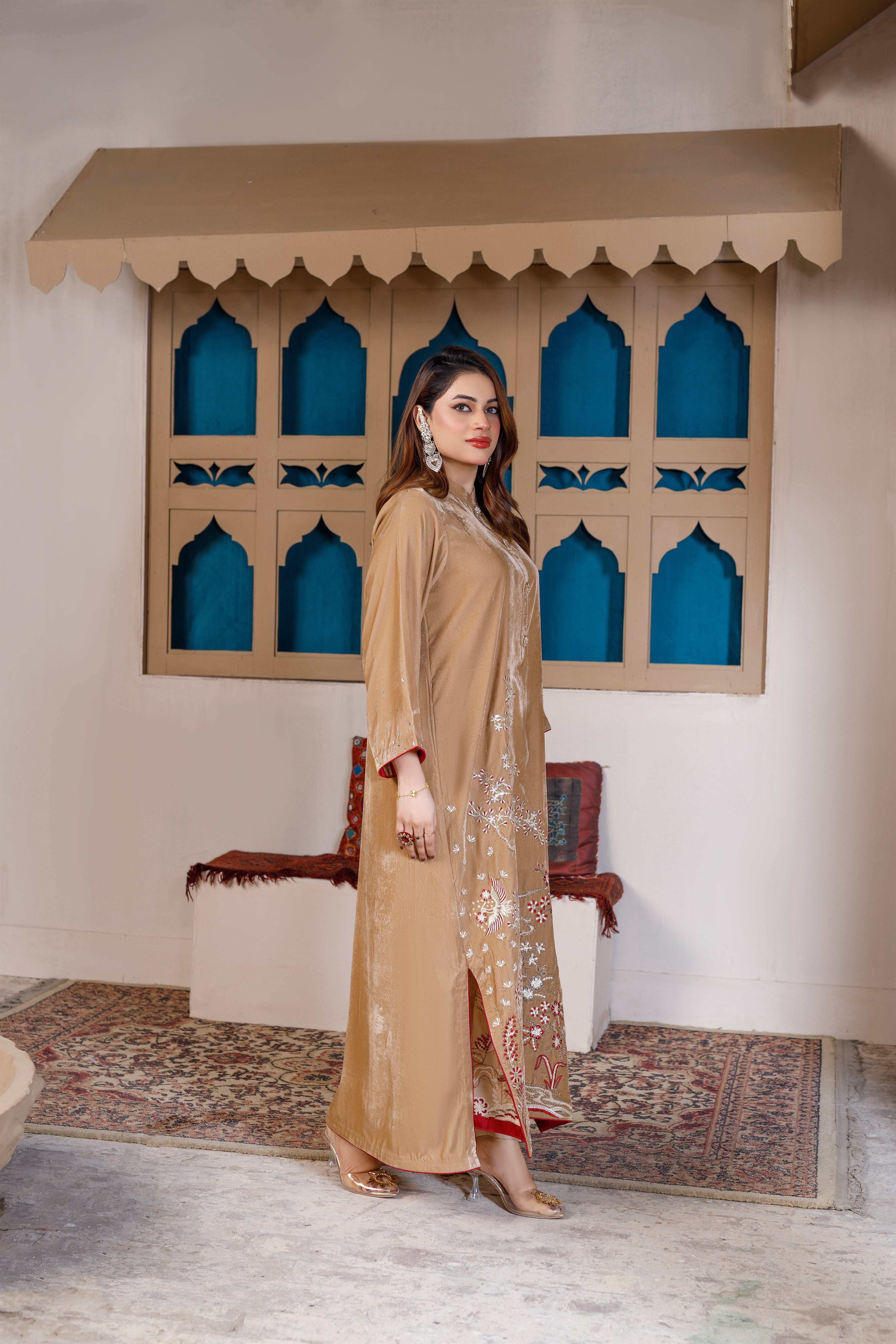 SKIN BEIGE KAFTAN