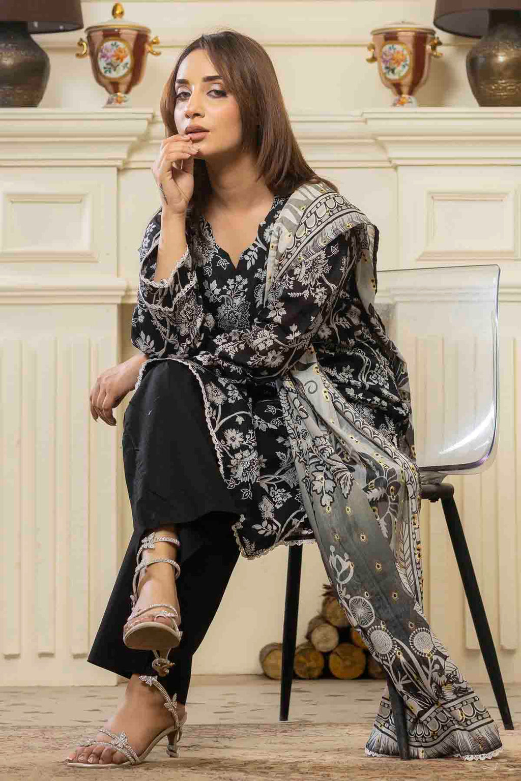 3 PC Printed Lawn Suit