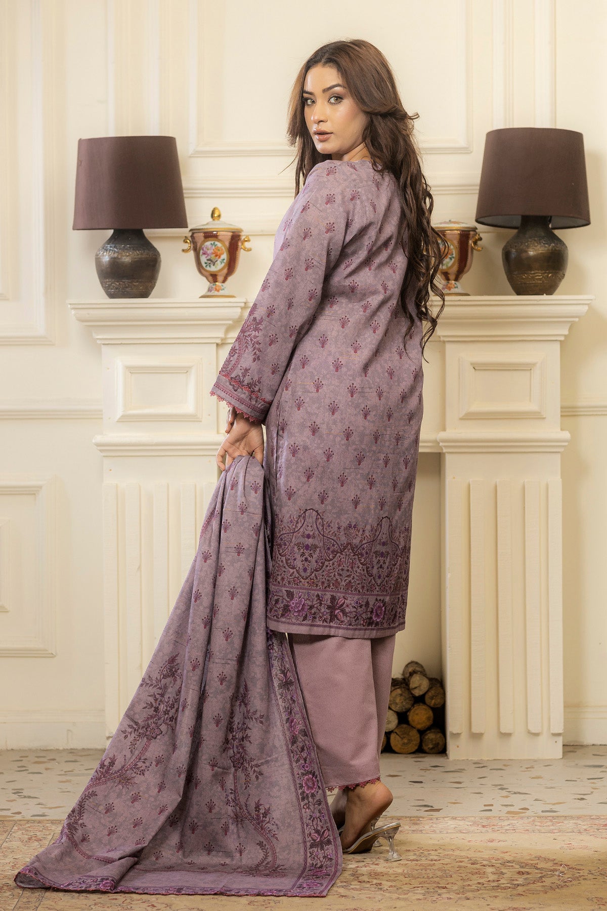 3 PC Brossia Lawn Suit