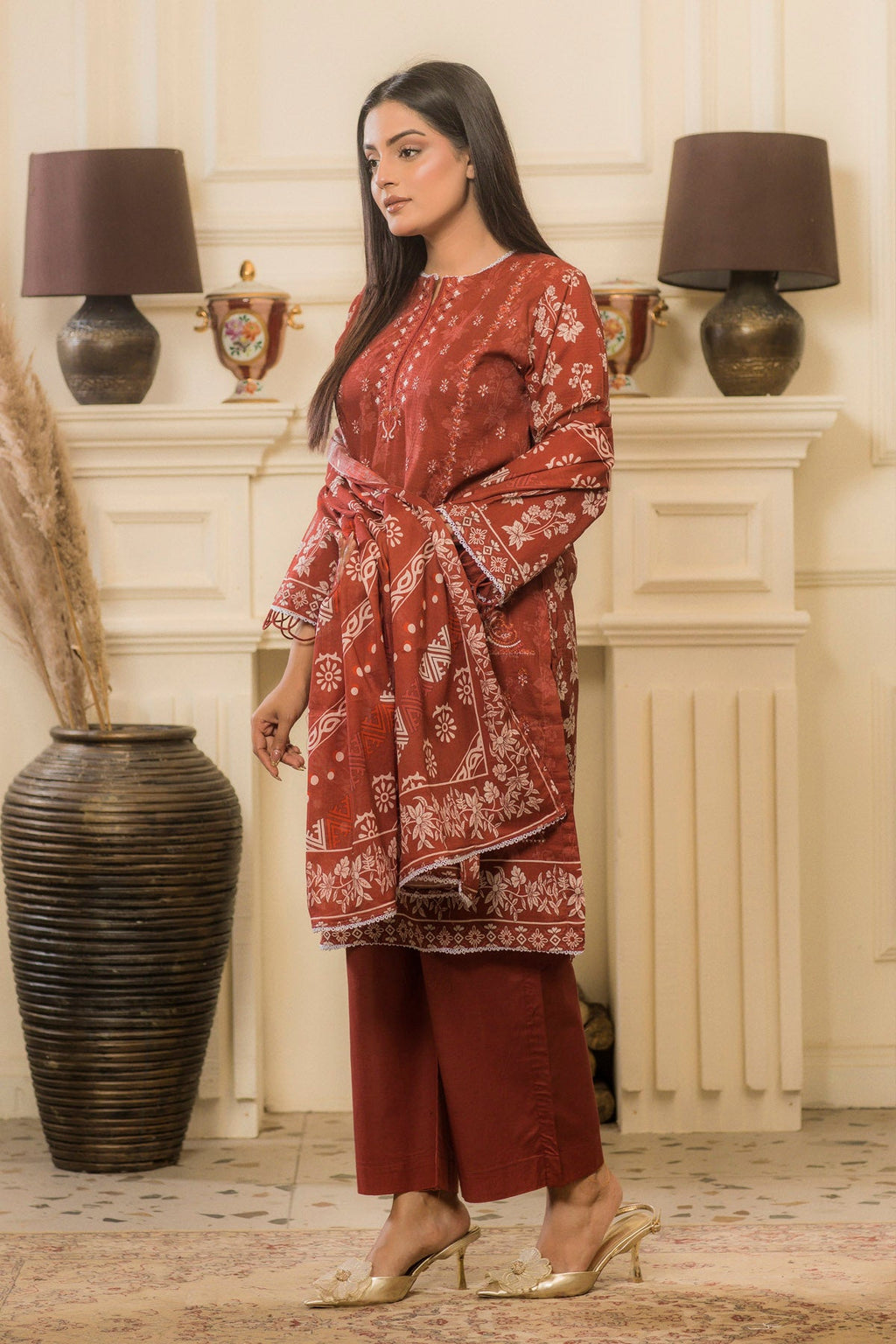 3 PC Lawn Karhai Suit