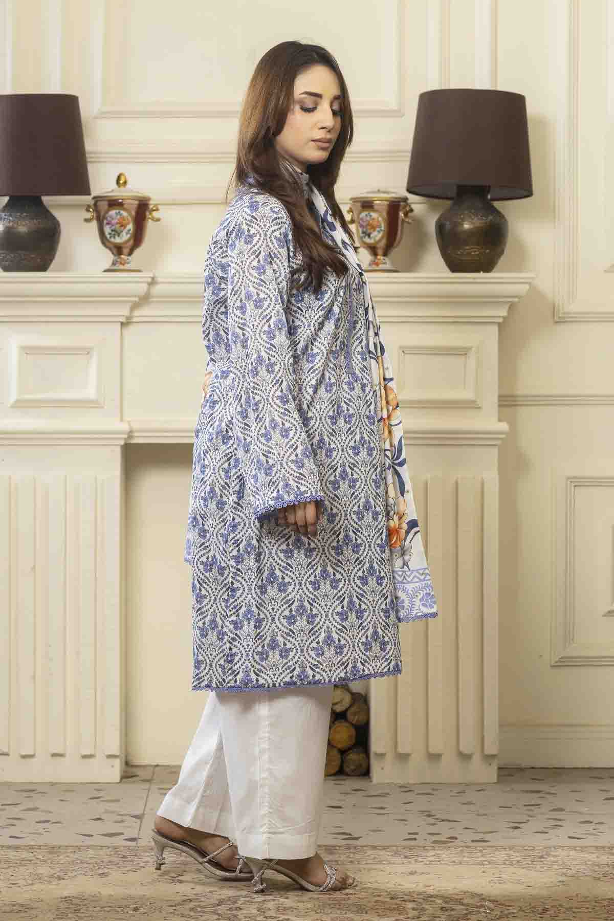 3 PC Printed Lawn Suit