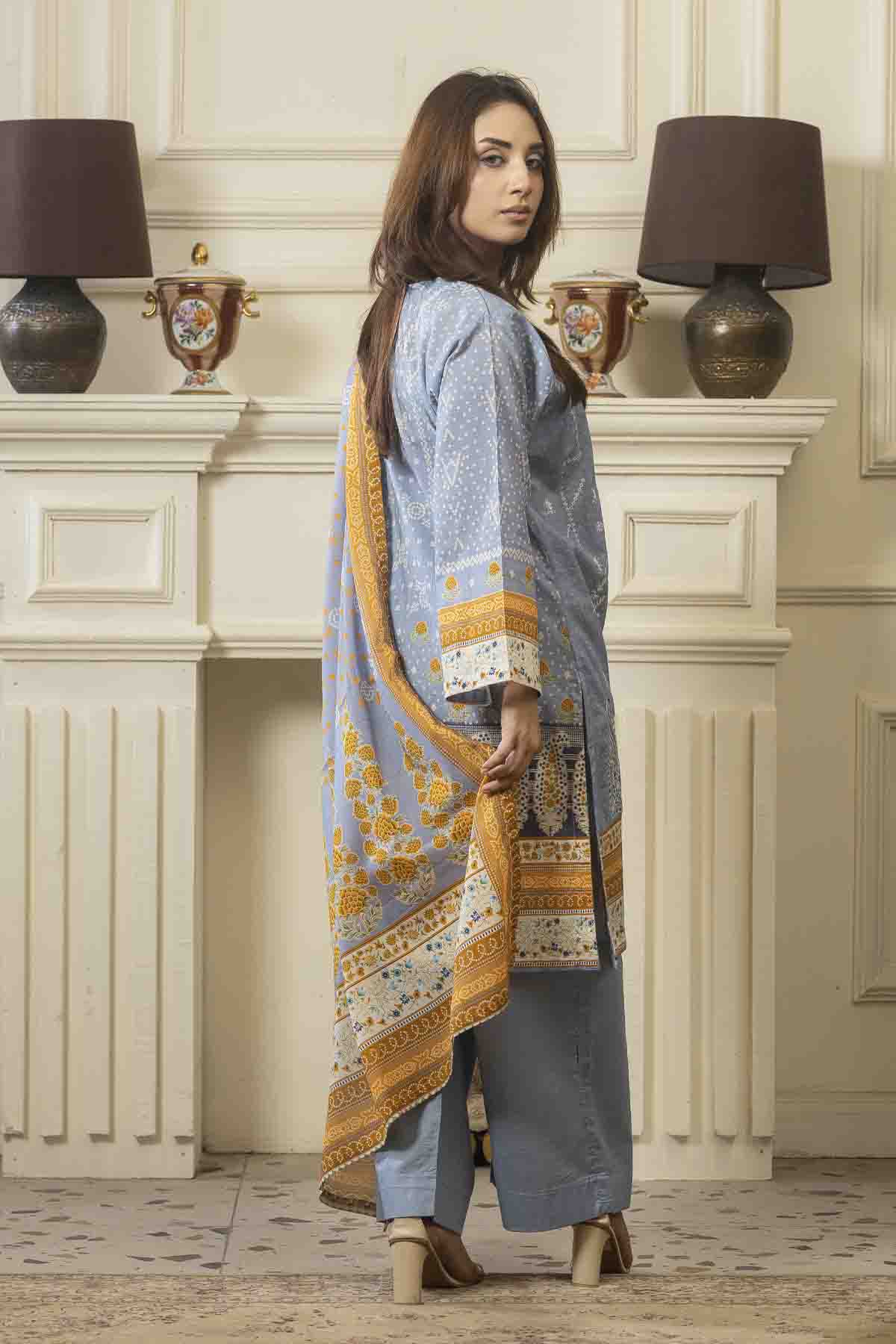 3 PC Printed Lawn Suit