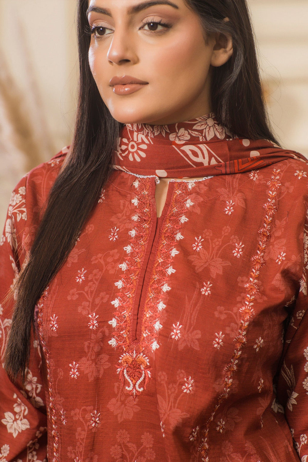 3 PC Lawn Karhai Suit