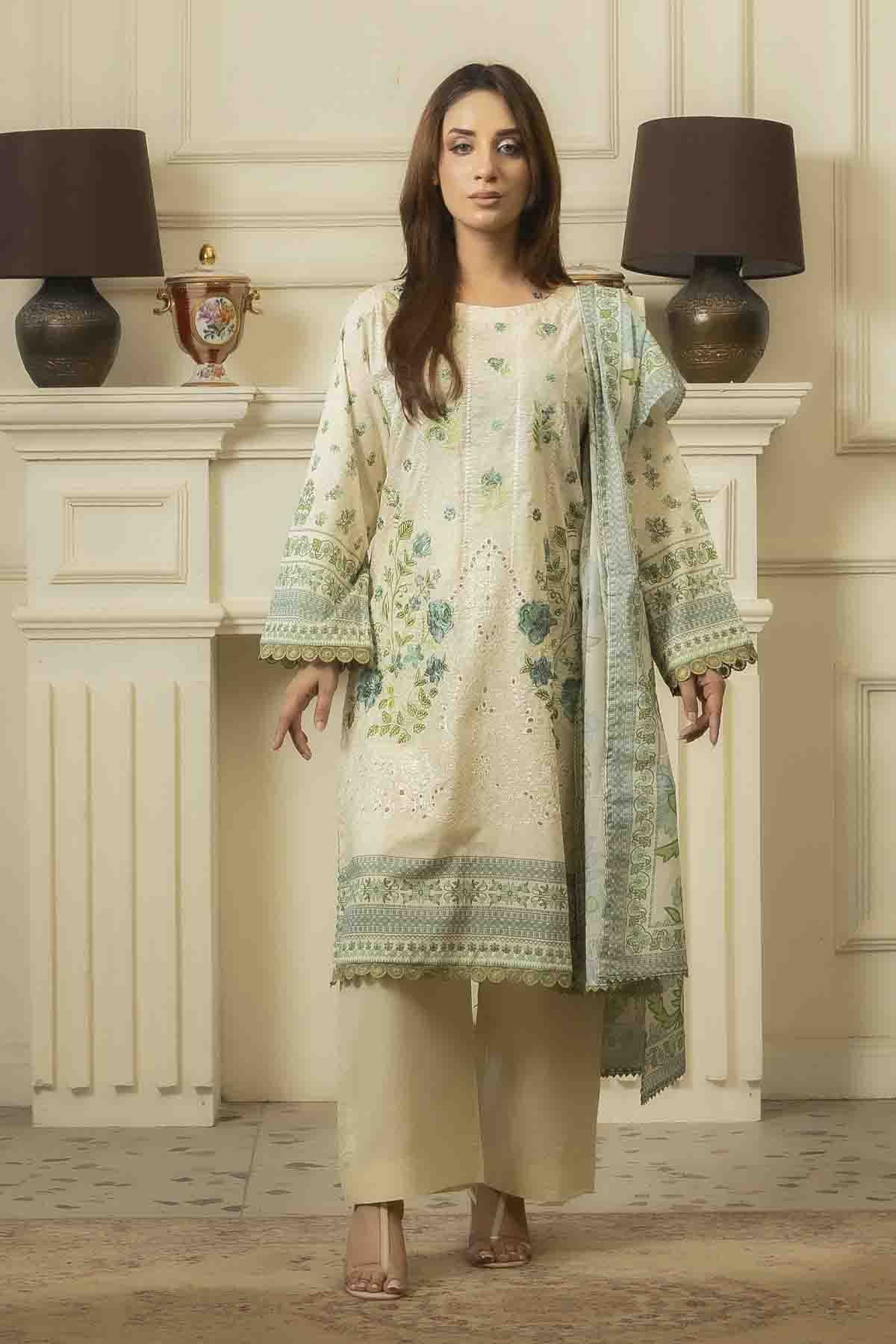 3 PC Printed Lawn Suit