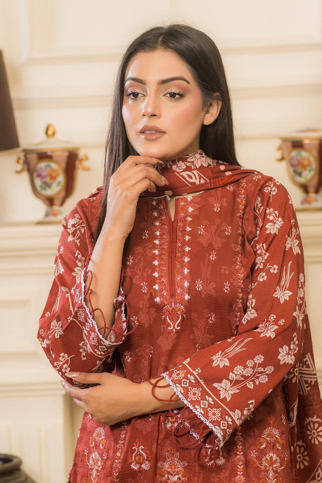 3 PC Lawn Karhai Suit