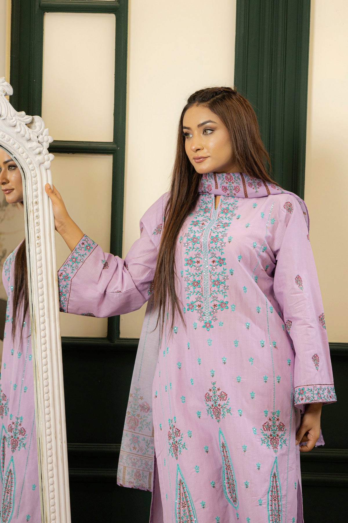 3 PC Doria Cotton Suit