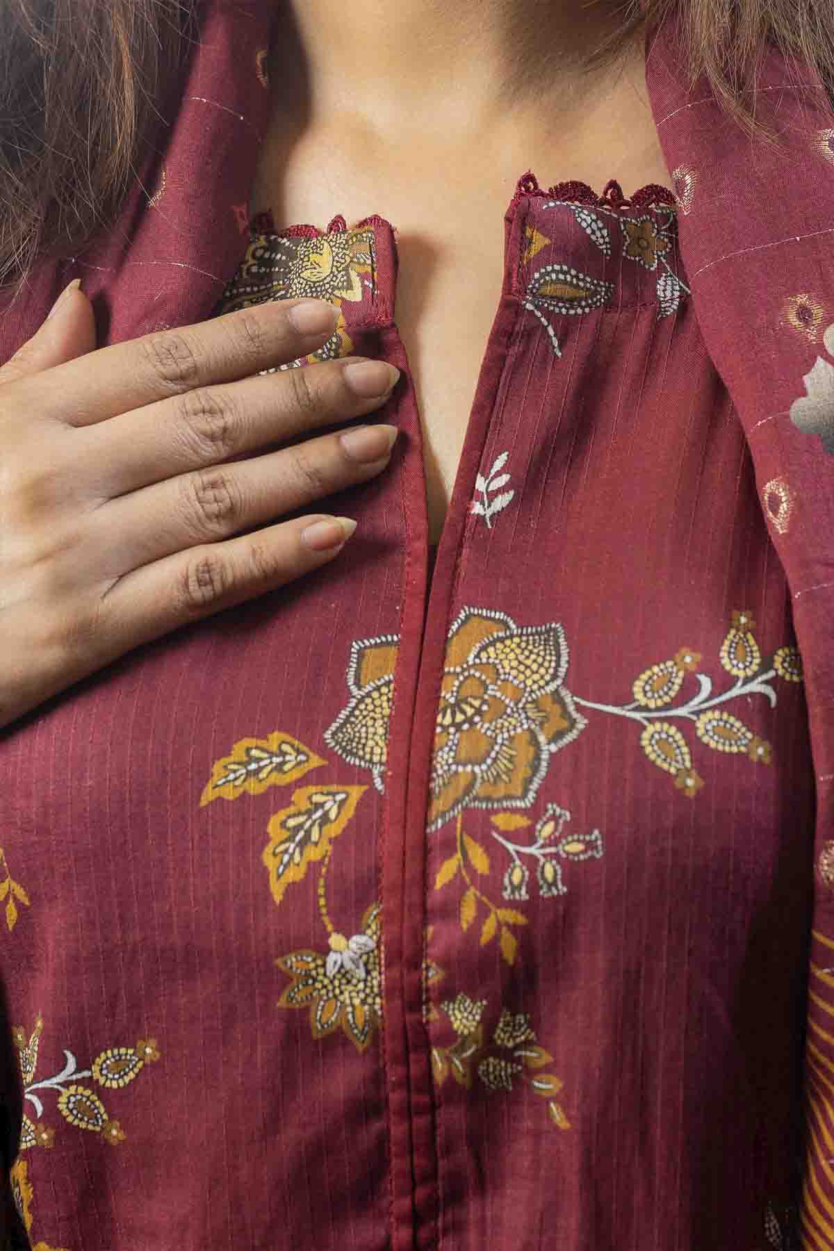 3 PC Printed Lawn Suit