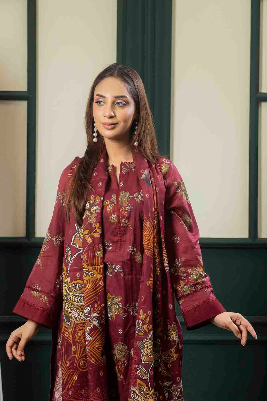 3 PC Printed Lawn Suit