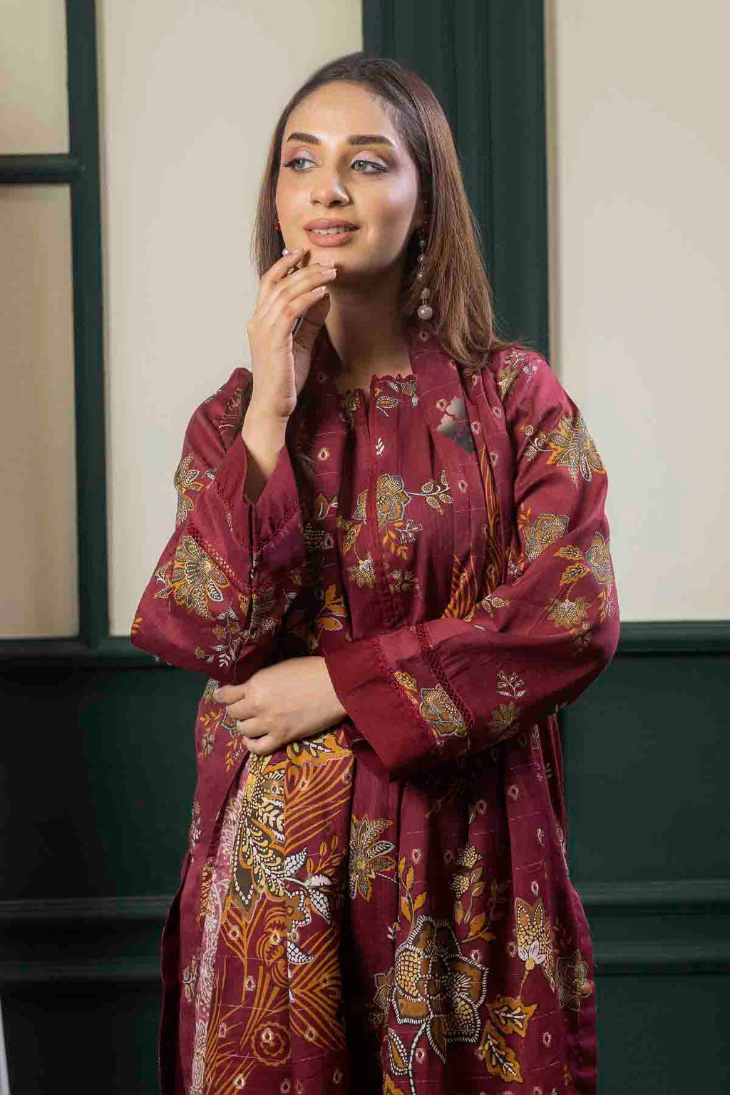 3 PC Printed Lawn Suit