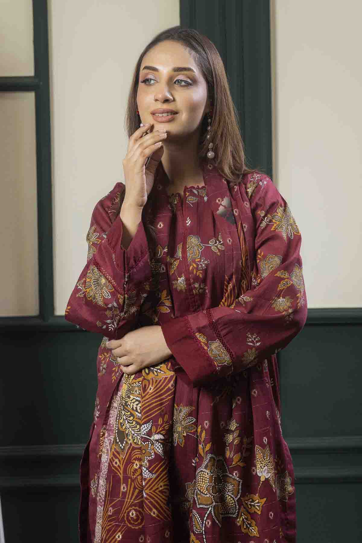 3 PC Printed Lawn Suit