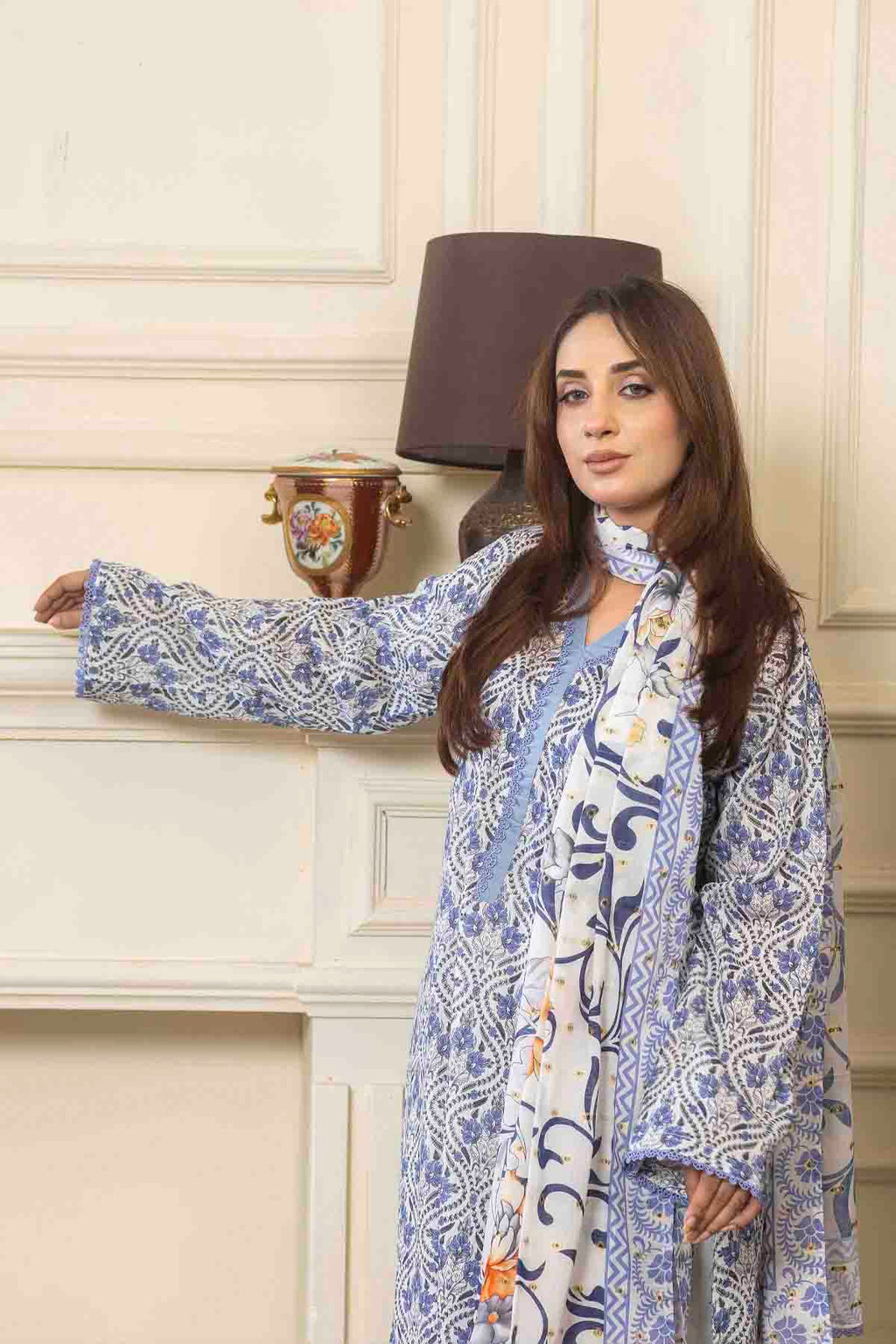 3 PC Printed Lawn Suit