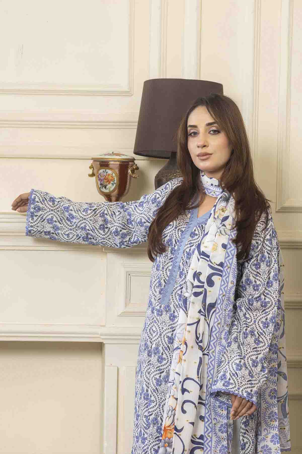 3 PC Printed Lawn Suit