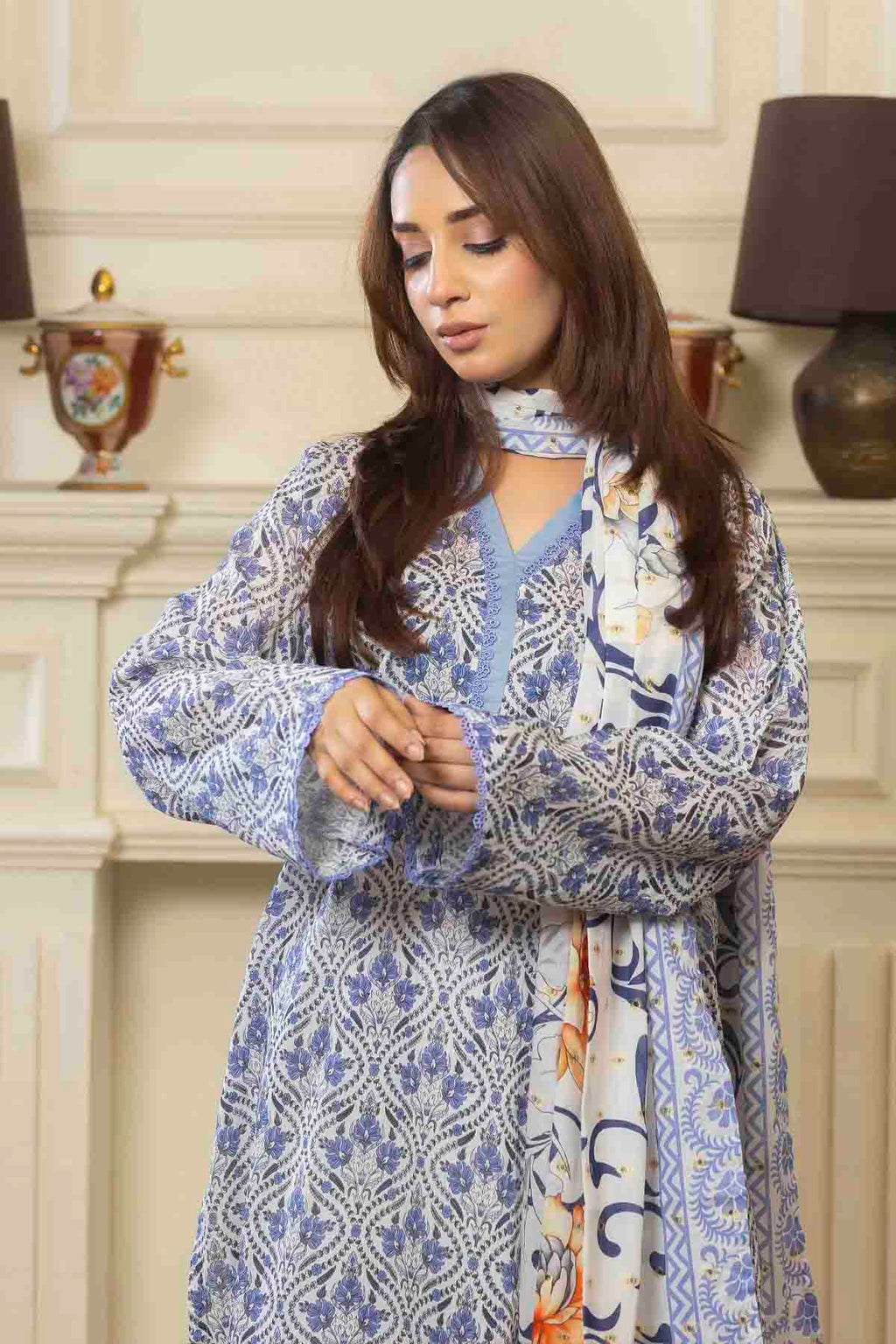 3 PC Printed Lawn Suit