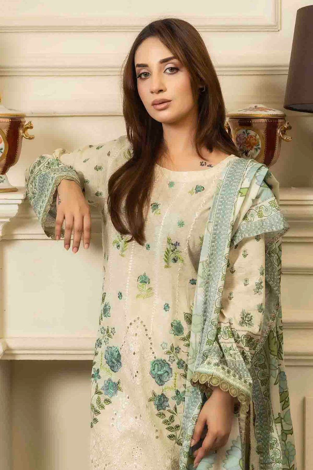 3 PC Printed Lawn Suit