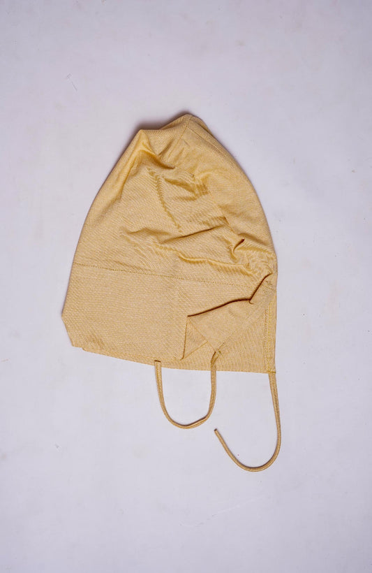 Back Tie Bonnet Cap - Royal Yellow