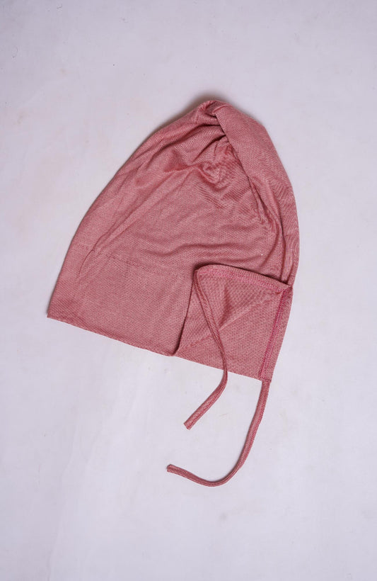 Back Tie Bonnet Cap - Sea Pink