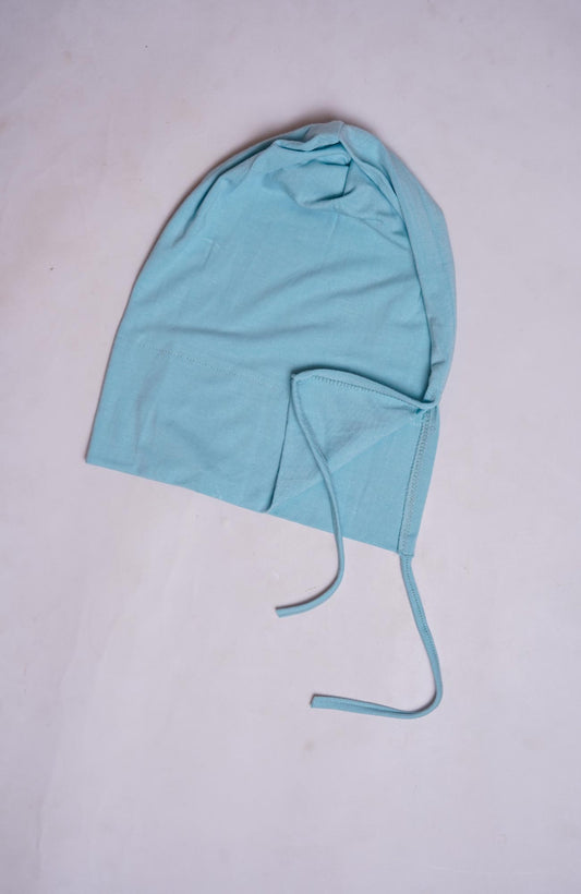 Back Tie Bonnet Cap - Sky