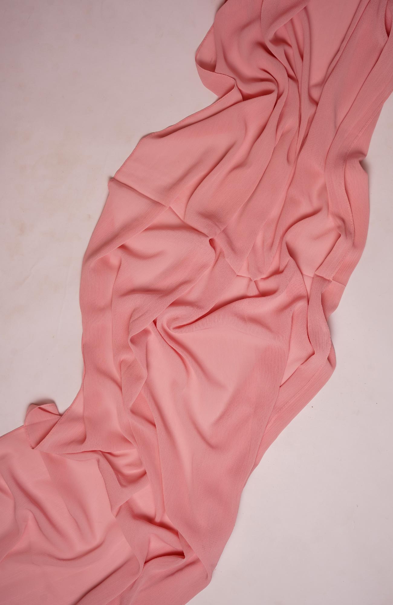 Crinkle matte Chiffon-Soft Berry