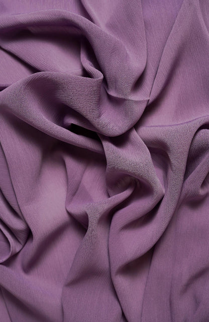 Crinkle matte Chiffon-Deep Purple