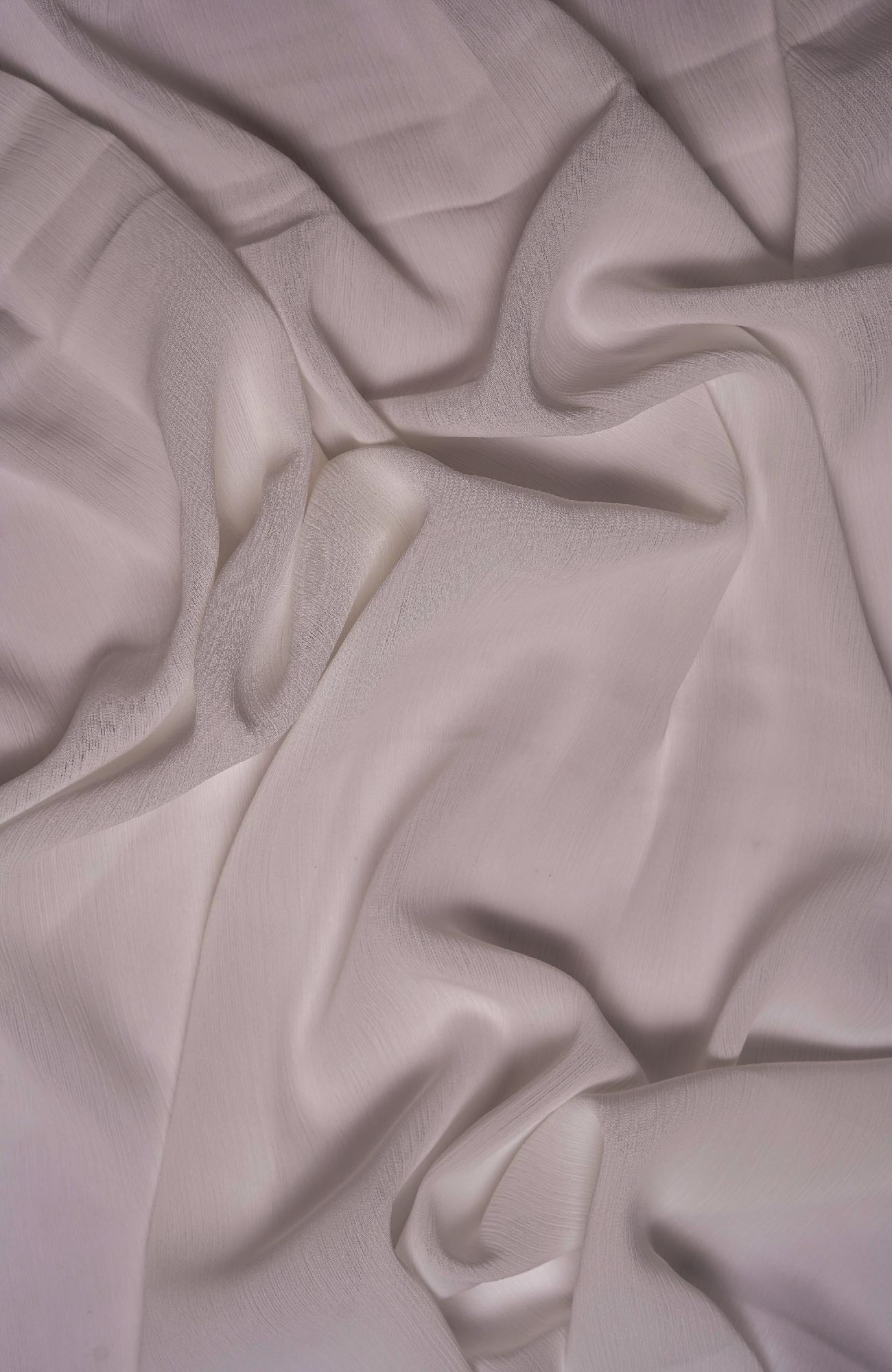 Crinkle matte Chiffon-White