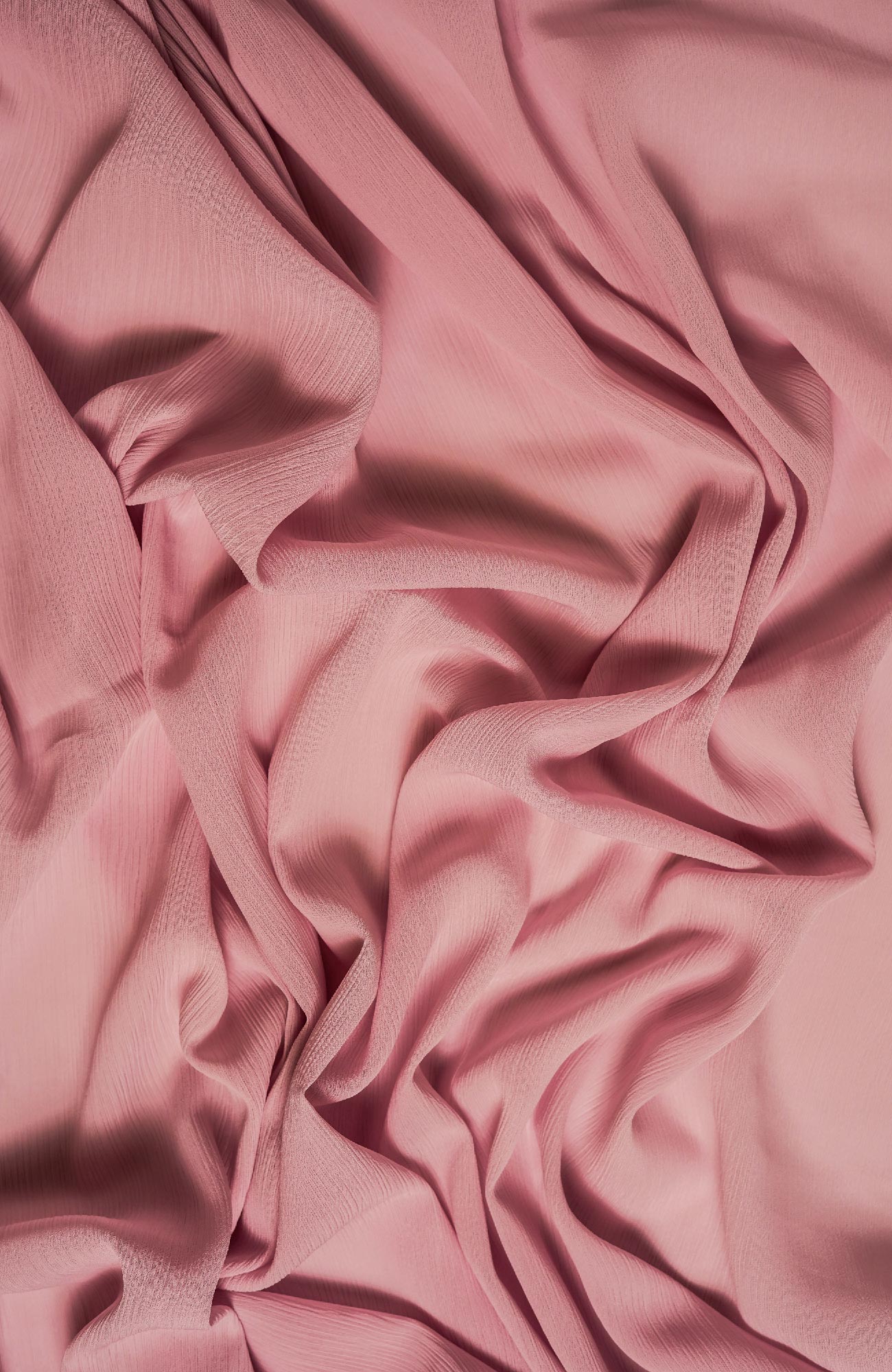 Crinkle matte Chiffon-prism pink