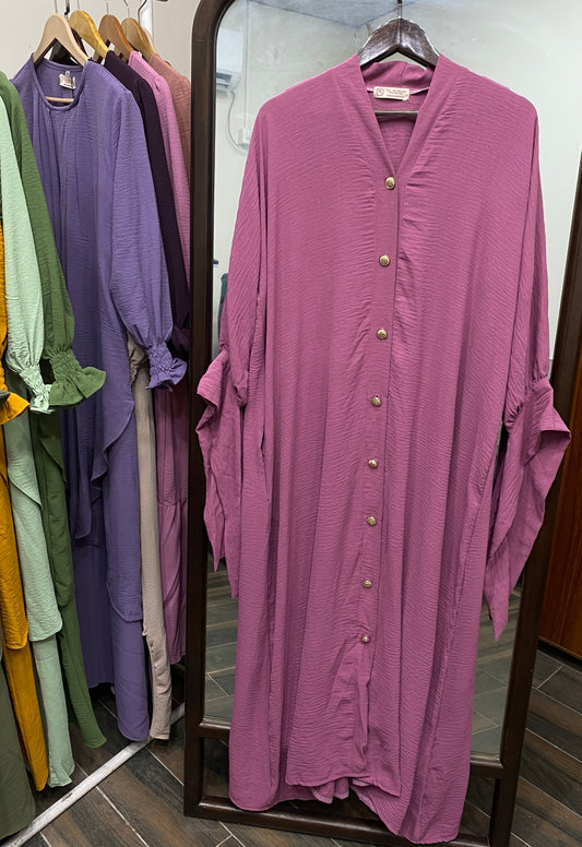 Marwah Abaya-Dark Pink