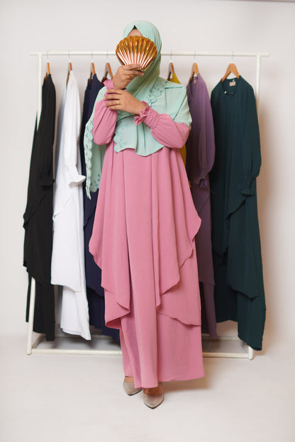 Serene Classic Abaya-Candy Pink