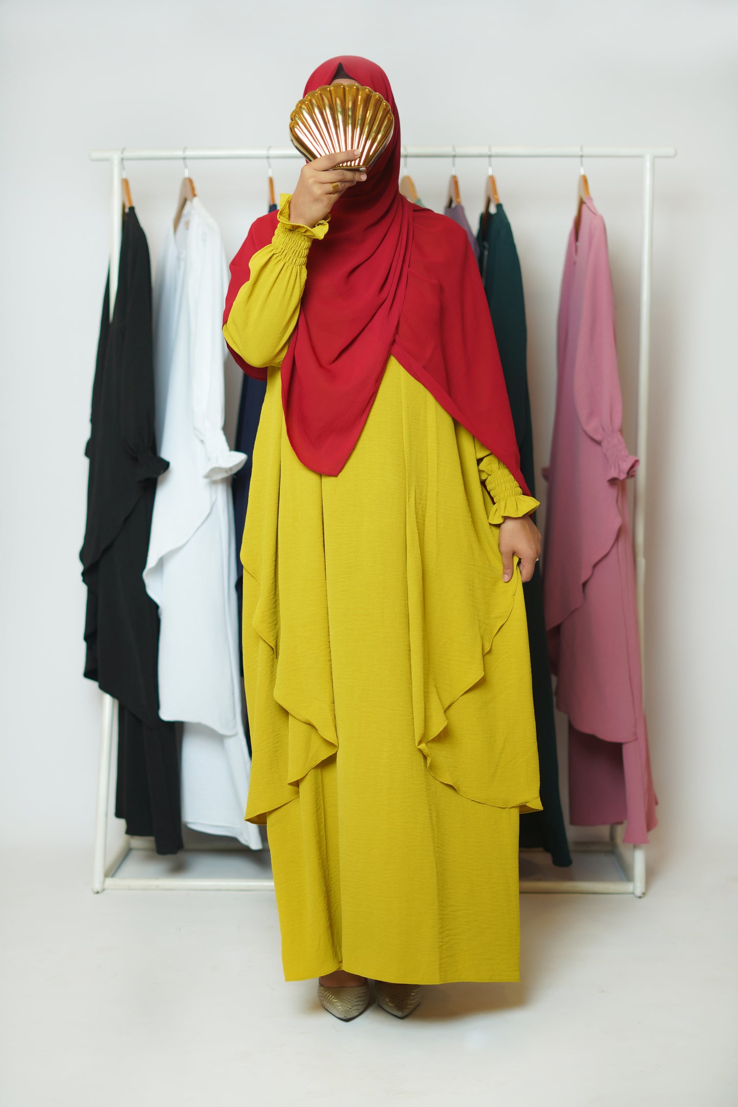 Serene Classic Abaya-Lime Green