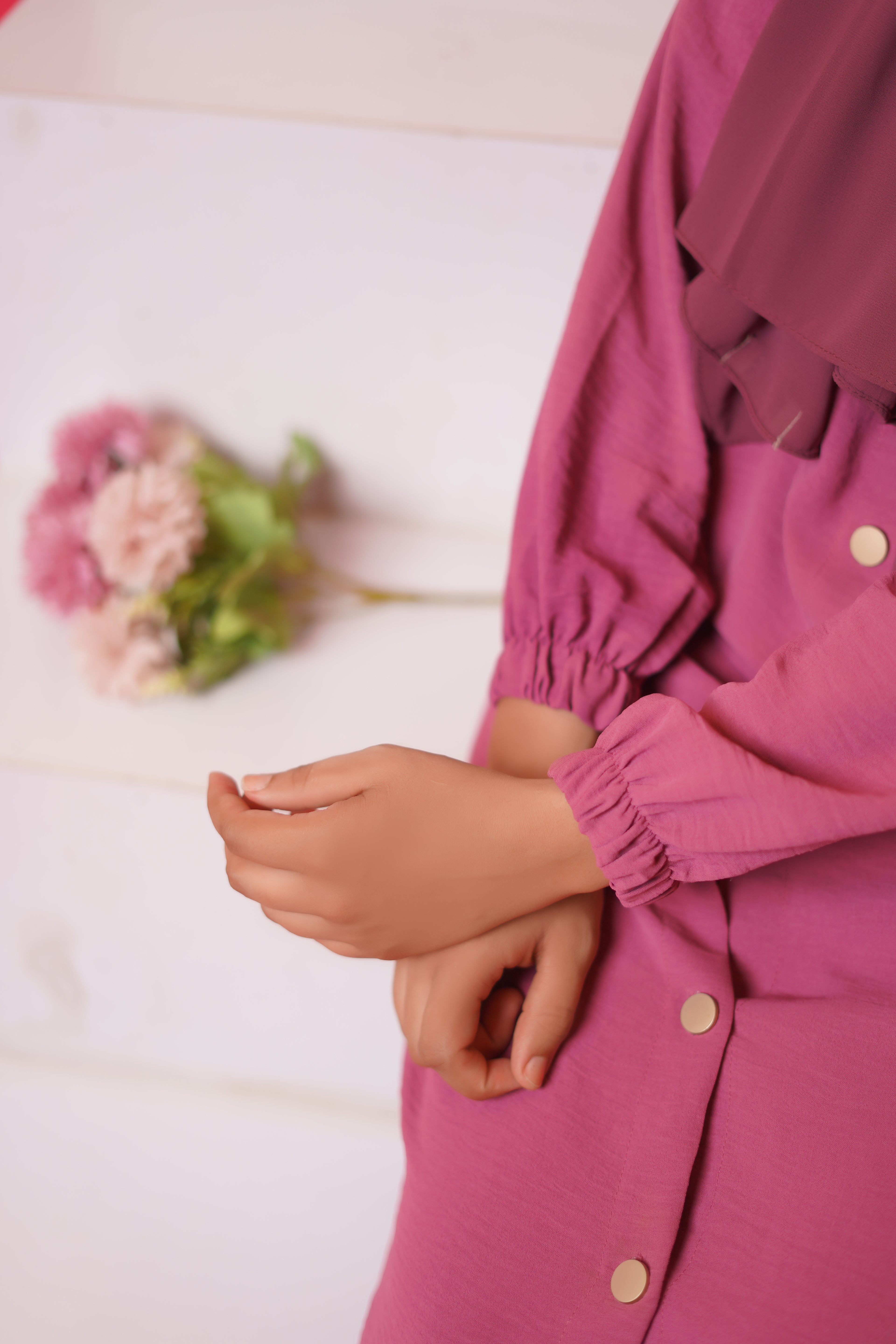 Pocket Style Co Ord Set-Rose Pink