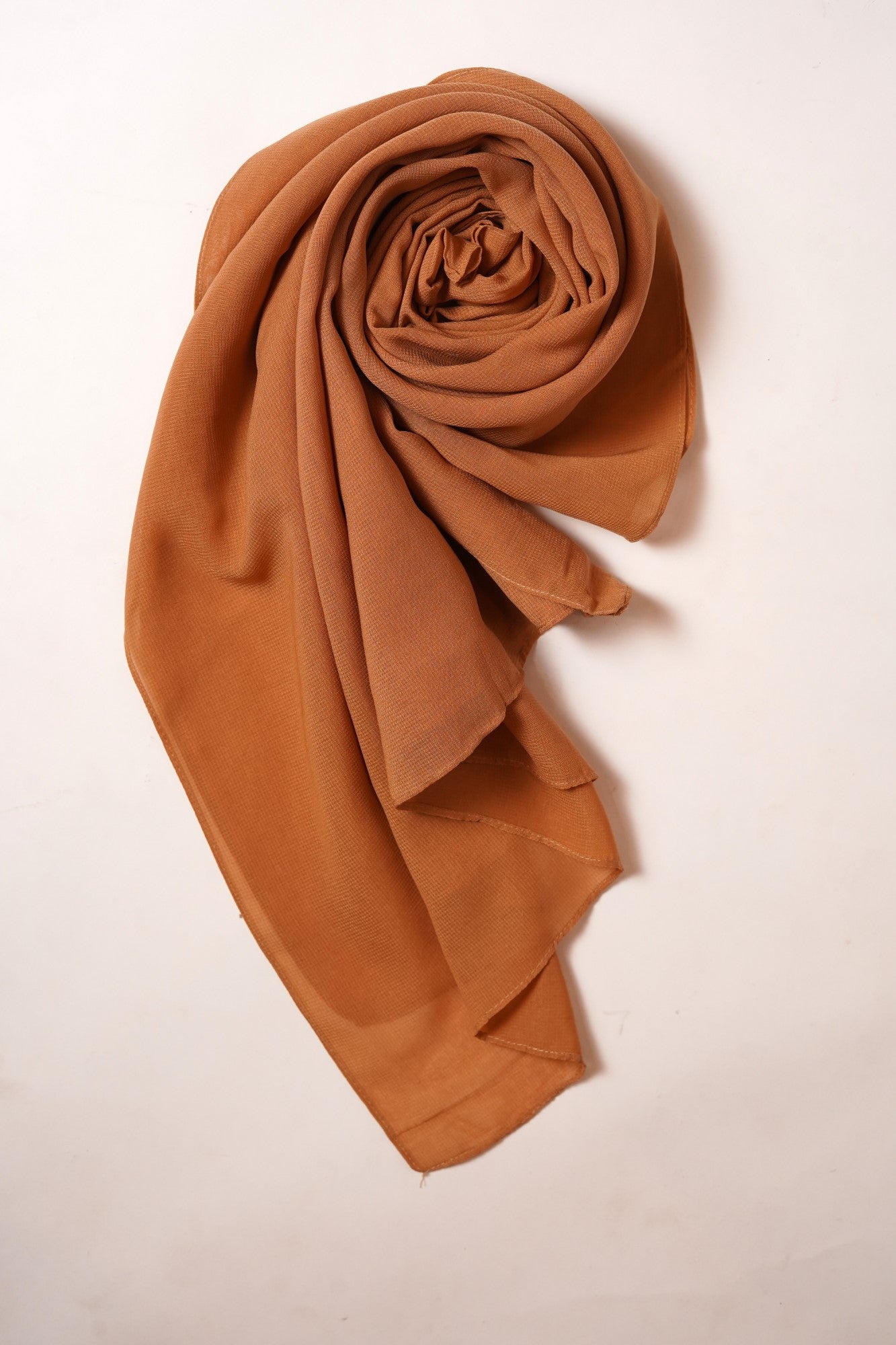 Voile Cotton Hijab -Rust Orange