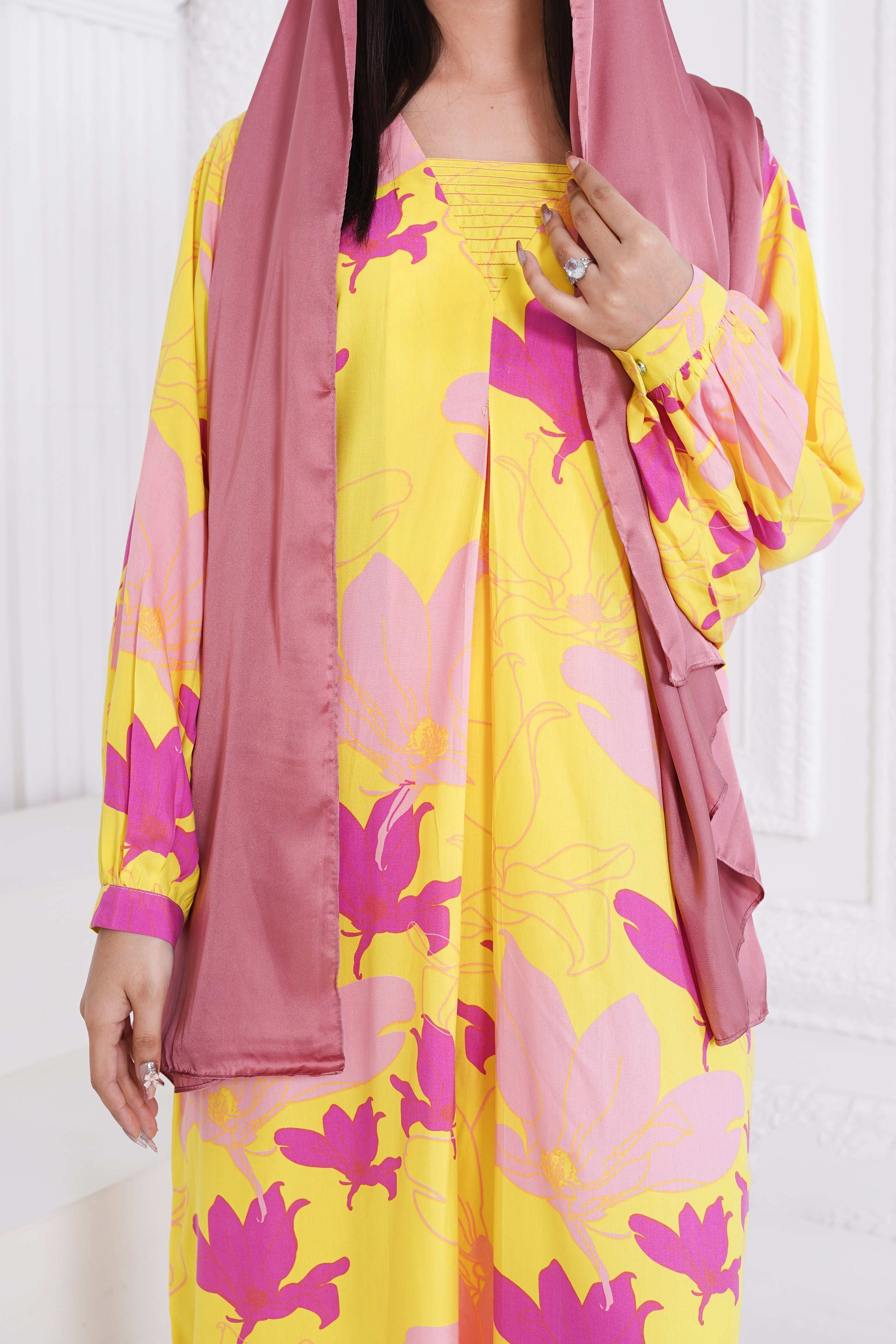 Sunlit Bloom Kaftan Shirt