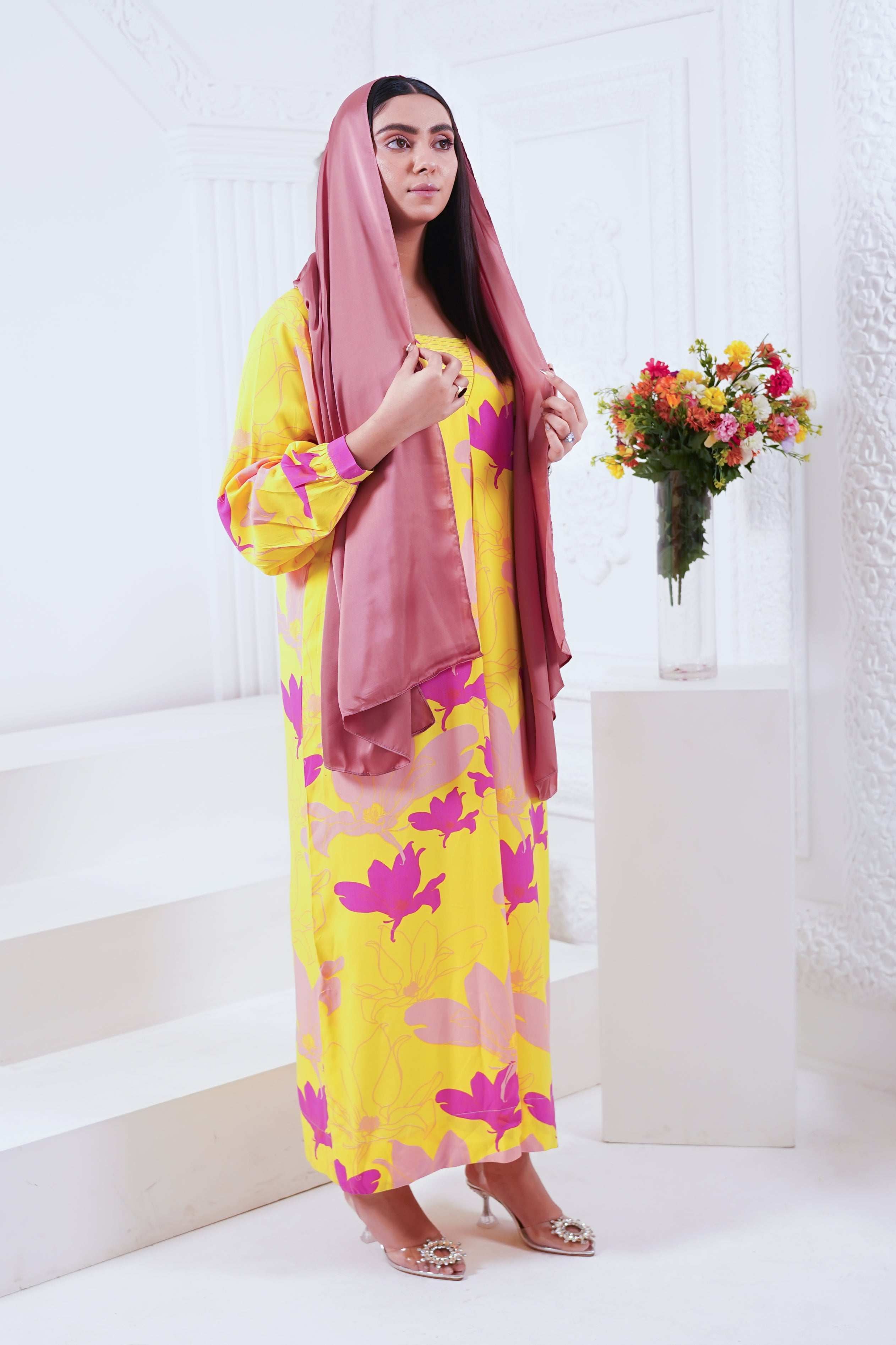 Sunlit Bloom Kaftan Shirt