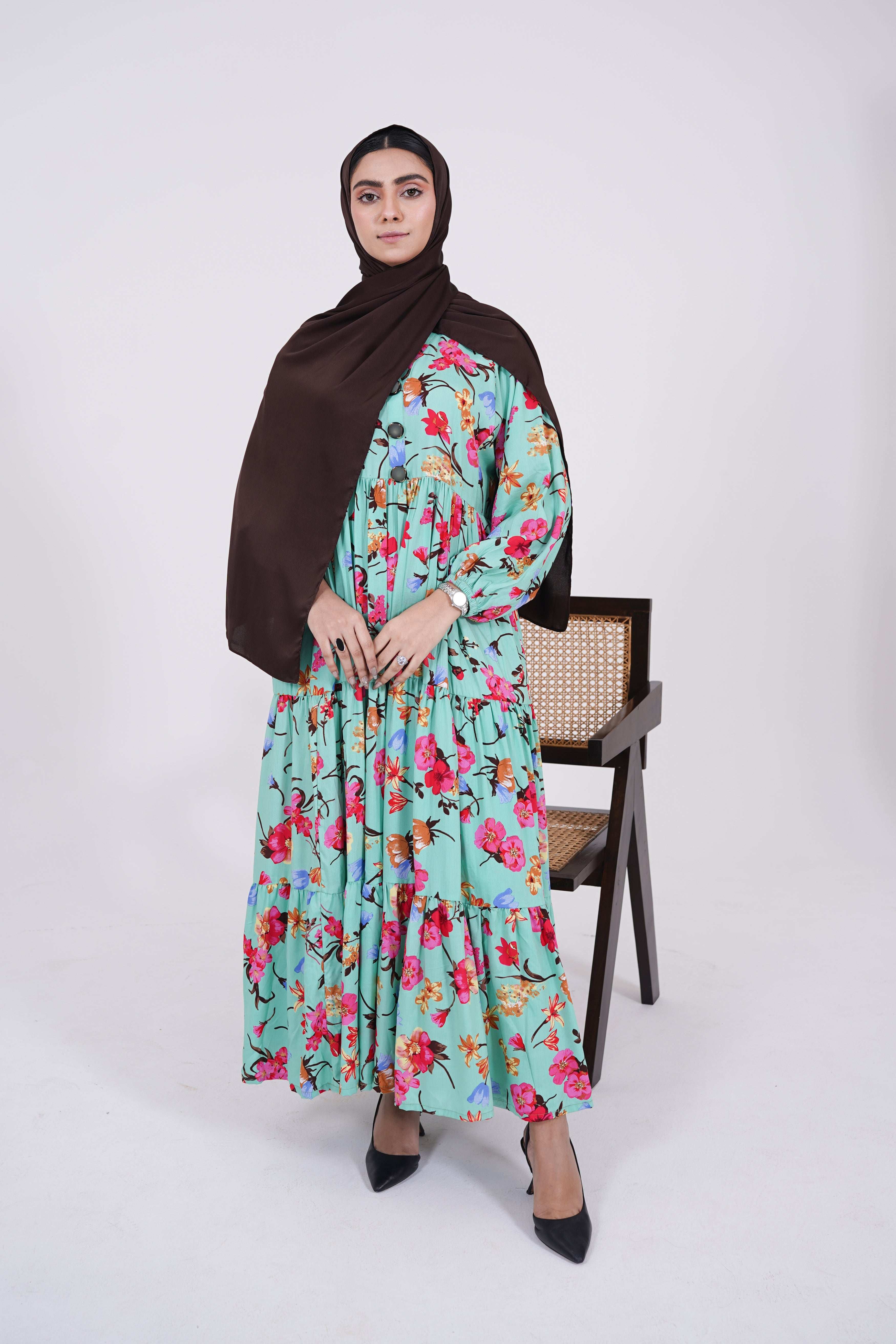 Turquoise Garden Frock