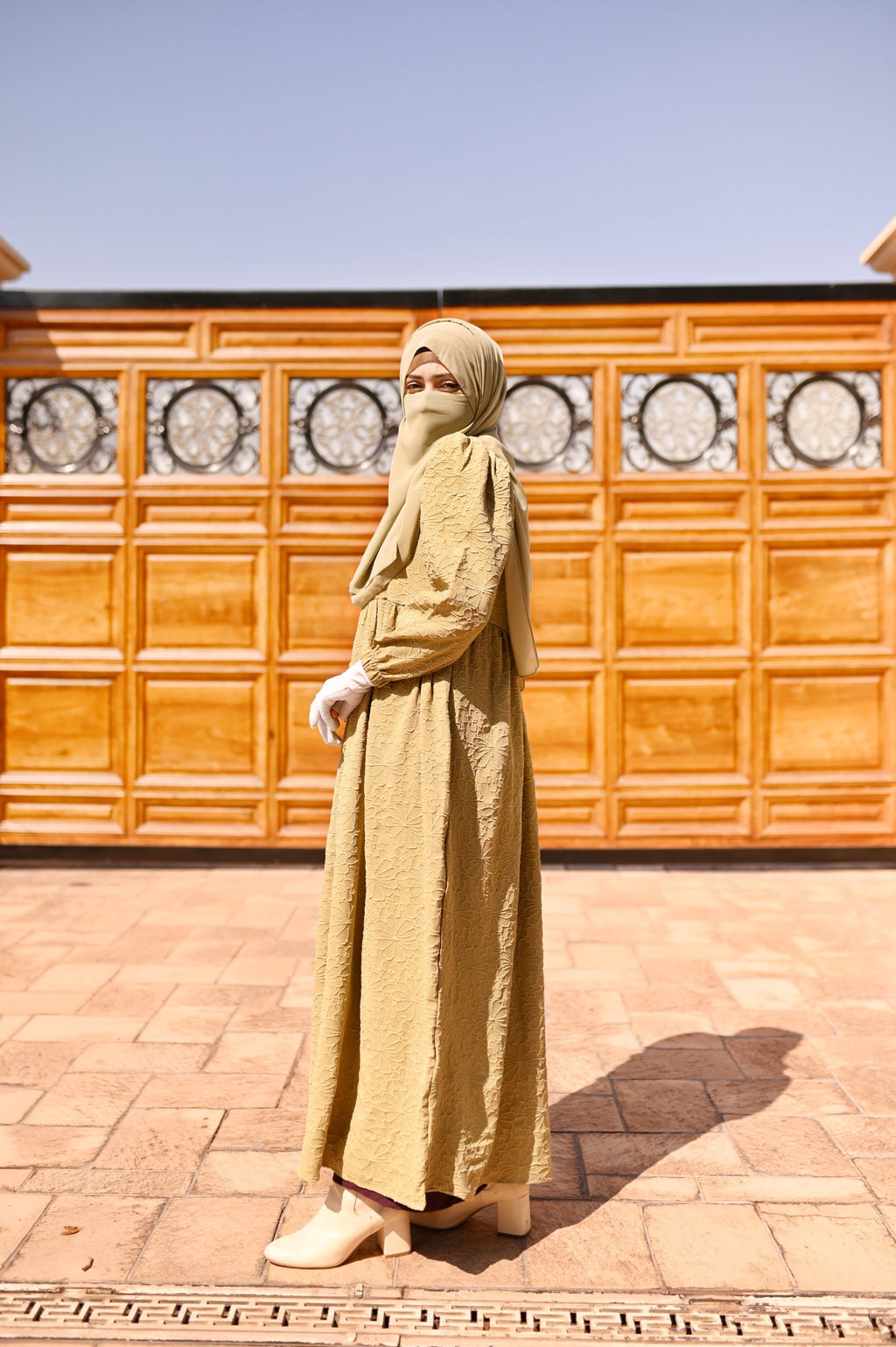 Lily Textured Maxi Dress - Sand Beige