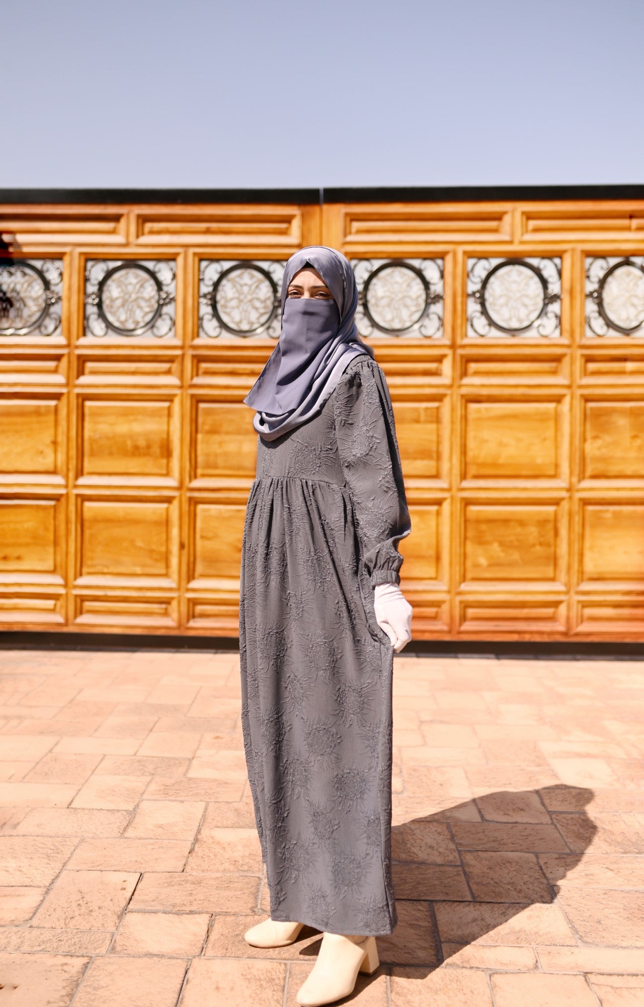 Lily Textured Maxi Dress - Black