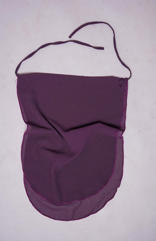 Half Niqab-Plum Purple