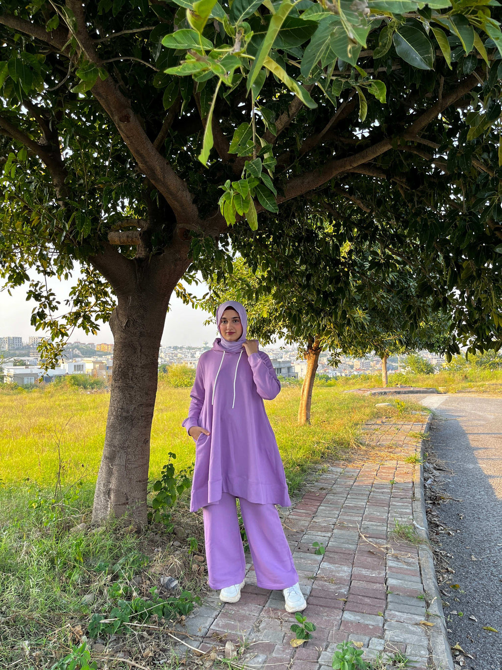 Dahlia Fleece Co Ord Set - Lavender