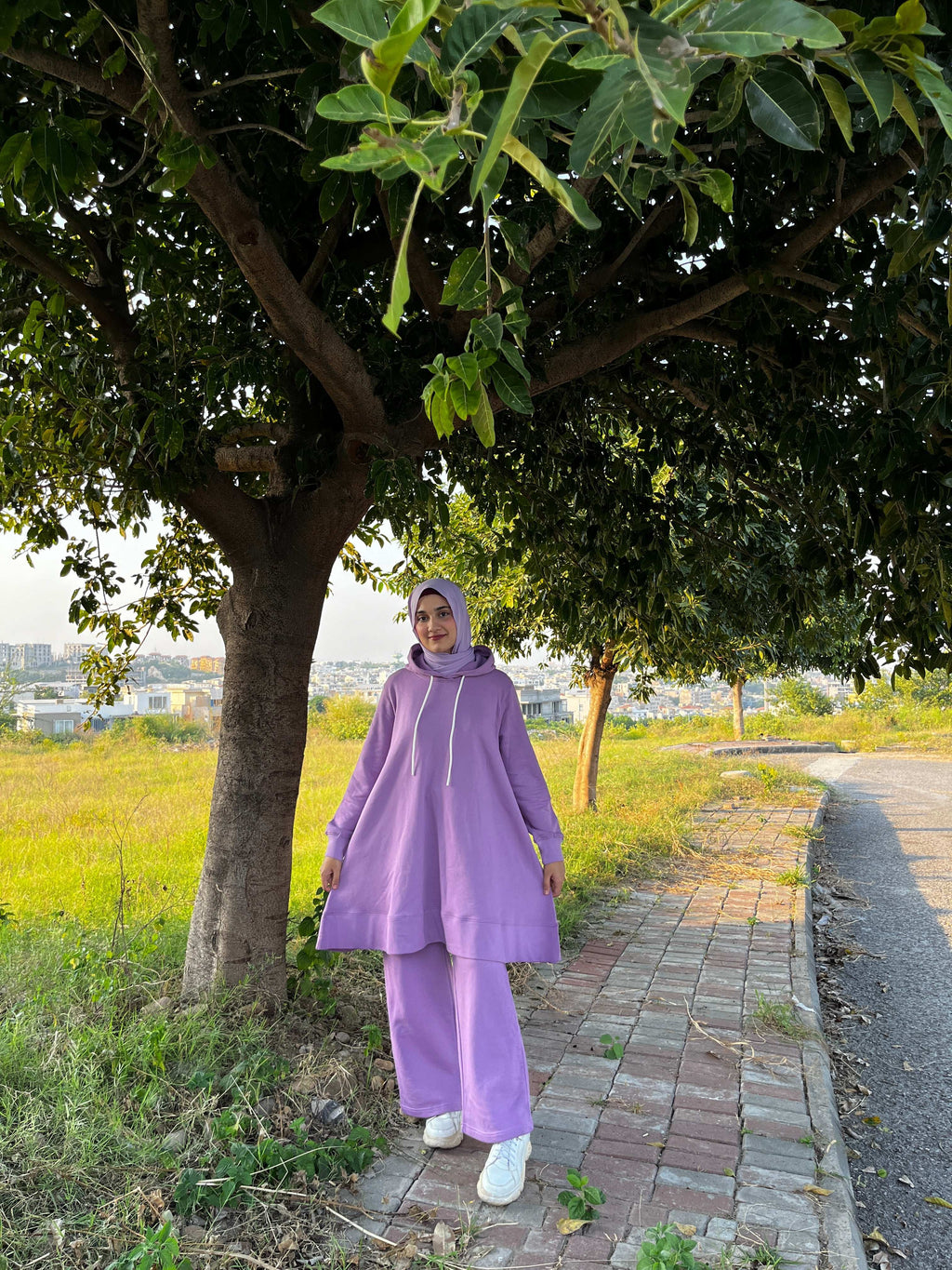 Dahlia Fleece Co Ord Set - Lavender