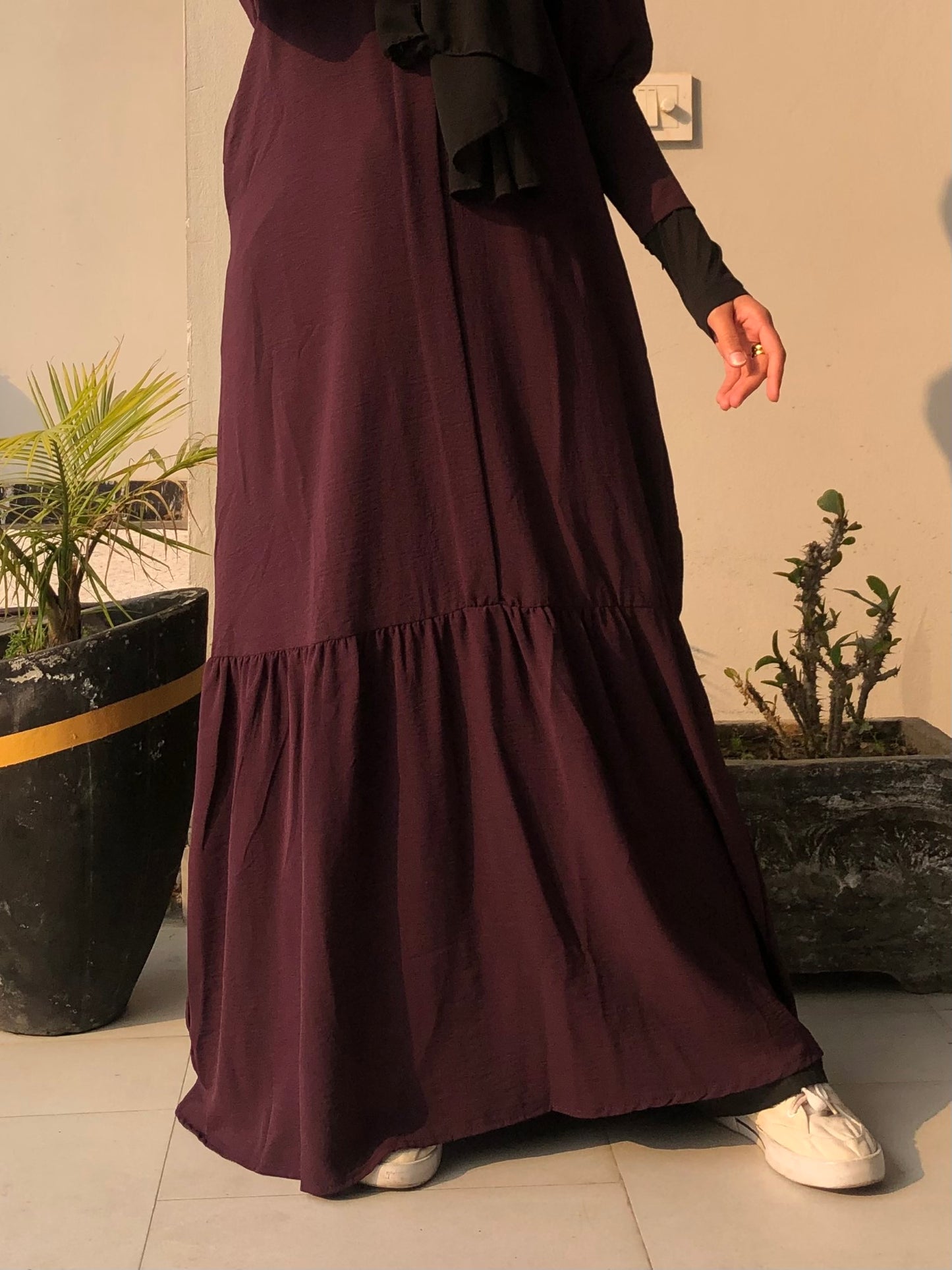 Daisy Maxi Dress - Merlot purple